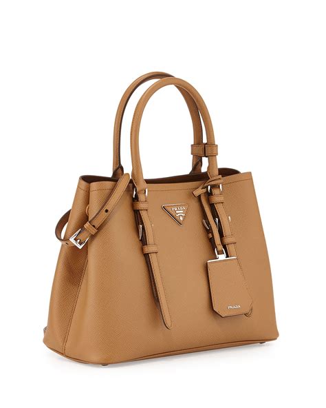 prada brown light canvas bag 2019|new Prada handbags.